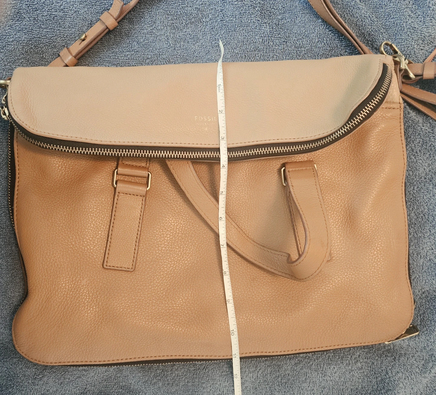 Fossil Preston Tan/Camel Expandable Bag - photo 5