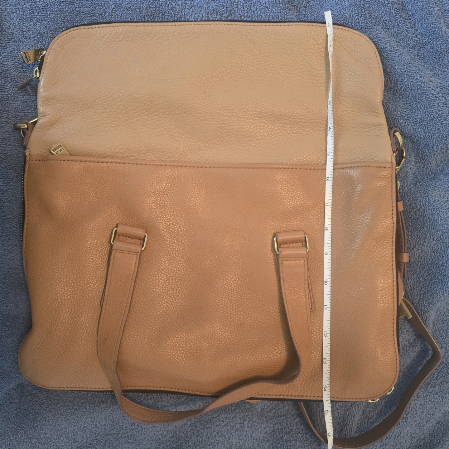 Fossil Preston Tan/Camel Expandable Bag - photo 3