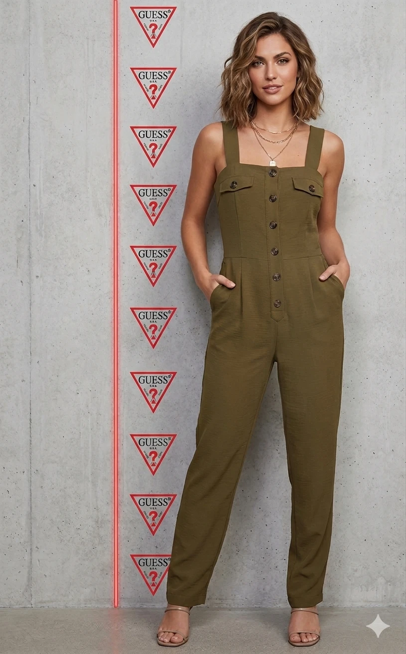 Guess Olive Green Jumpsuit