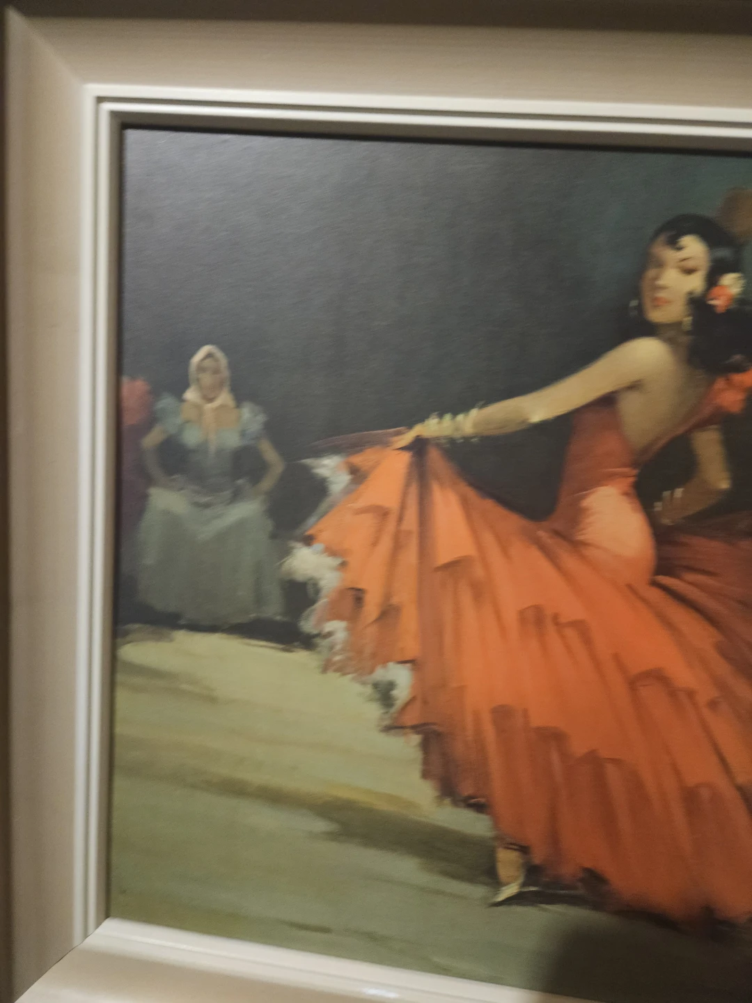 Framed Painting of Flamenco Dancers - photo 4