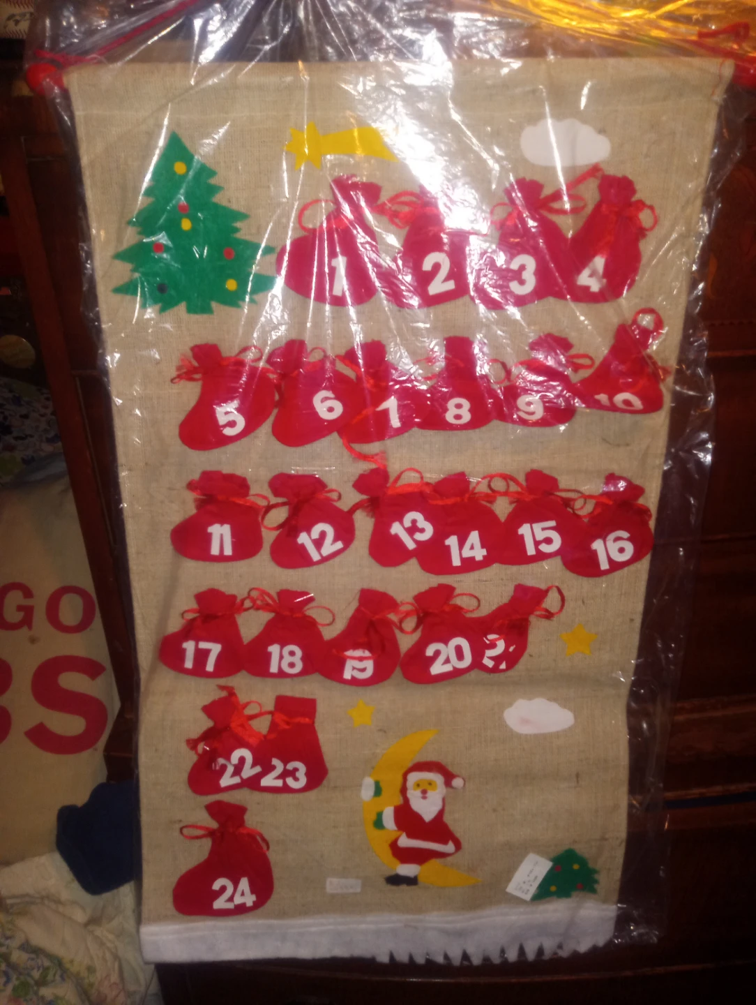 24-Day Advent Calendar Wall Hanging