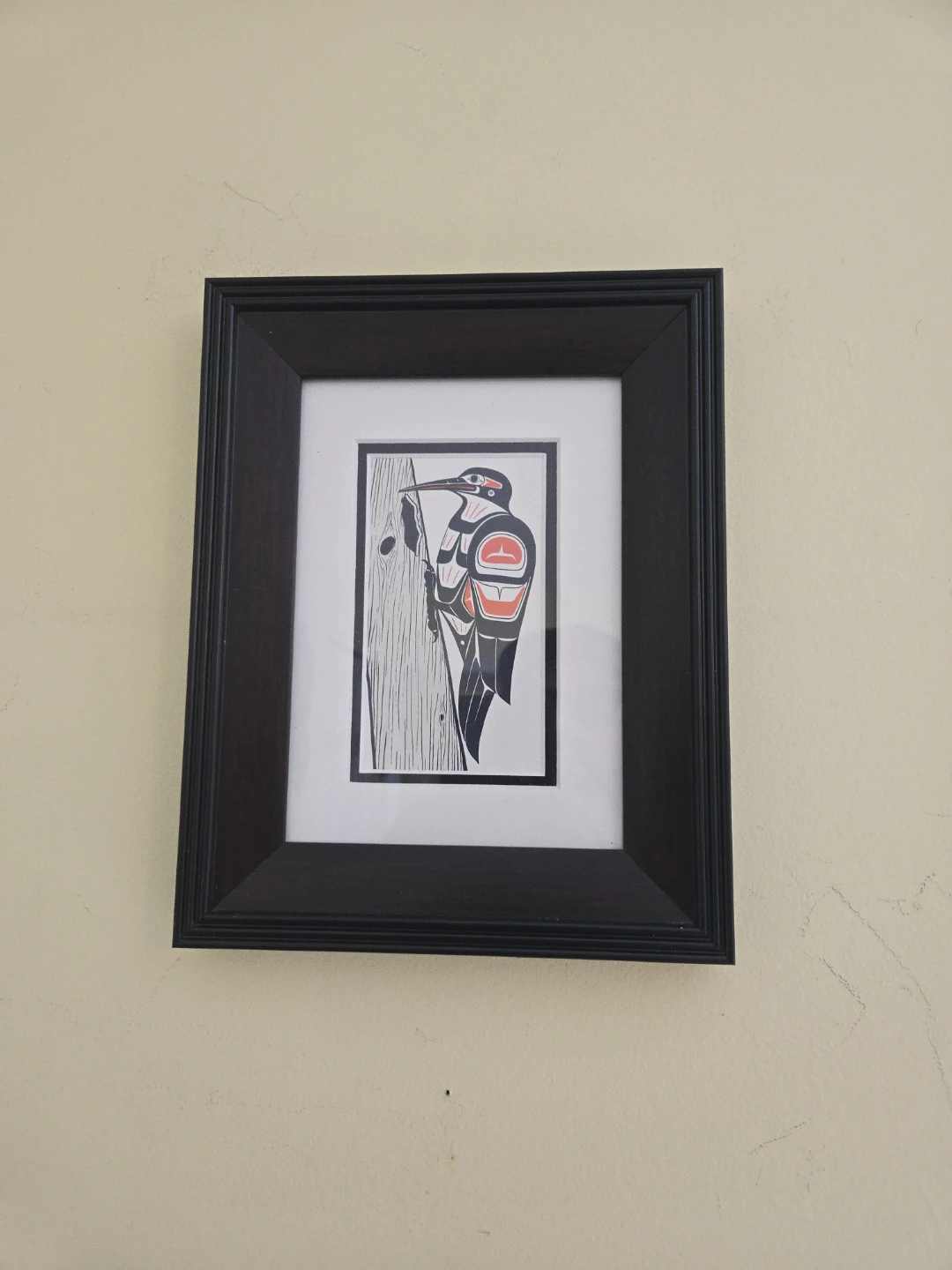 Framed Art Print - Woodpecker Design