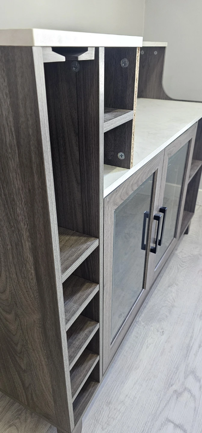 Bar Cabinet with Wine Storage and Glass Doors - photo 5