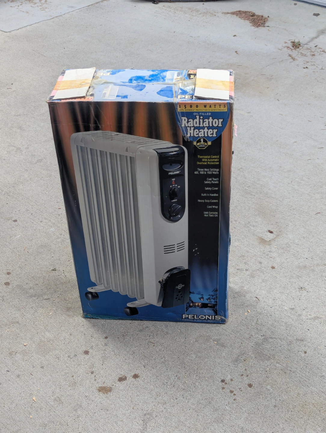 Pelonis 1500 Watt Oil Filled Radiator