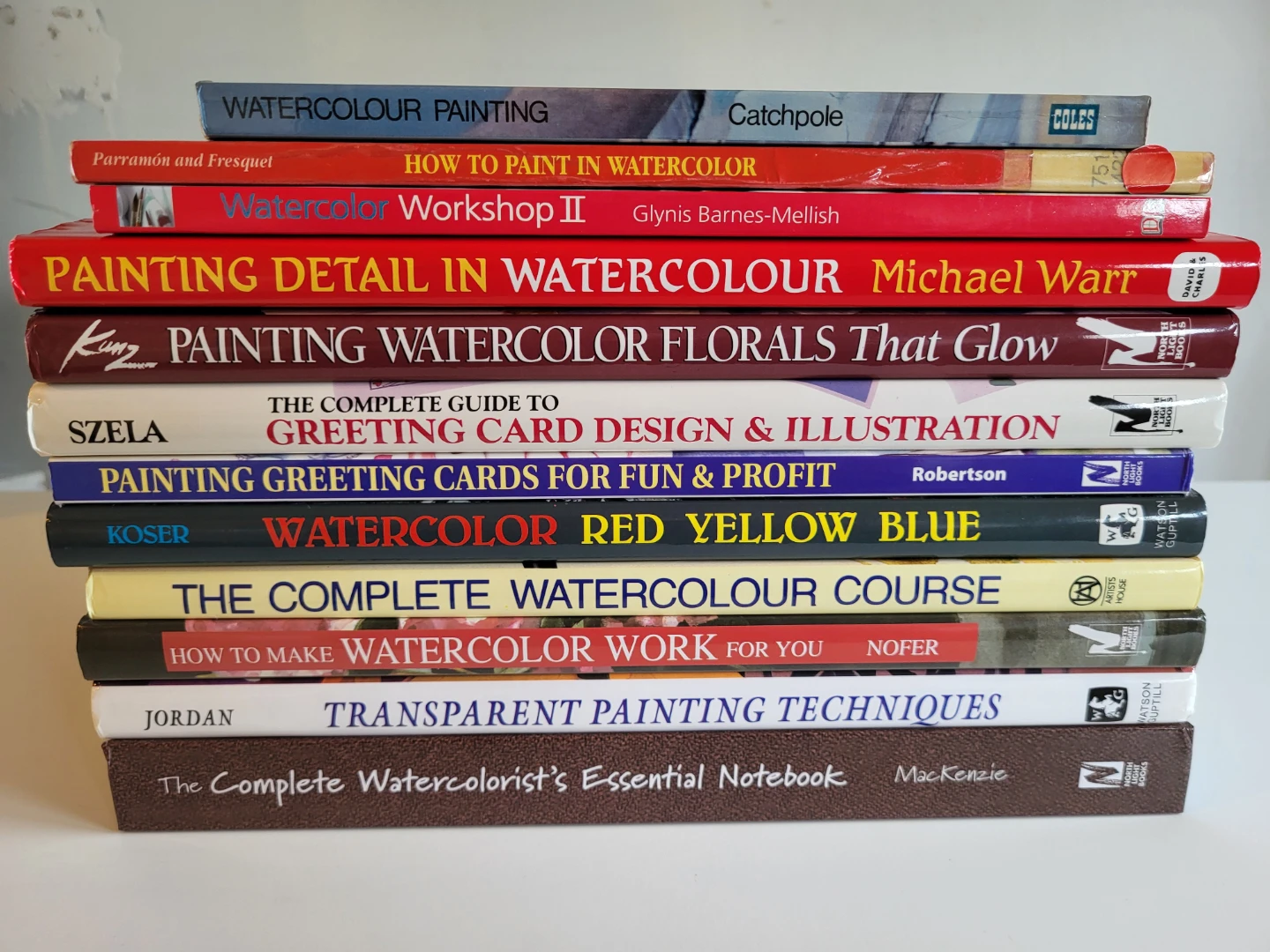 Watercolour Painting Instructional Books - Collection of 12⚽