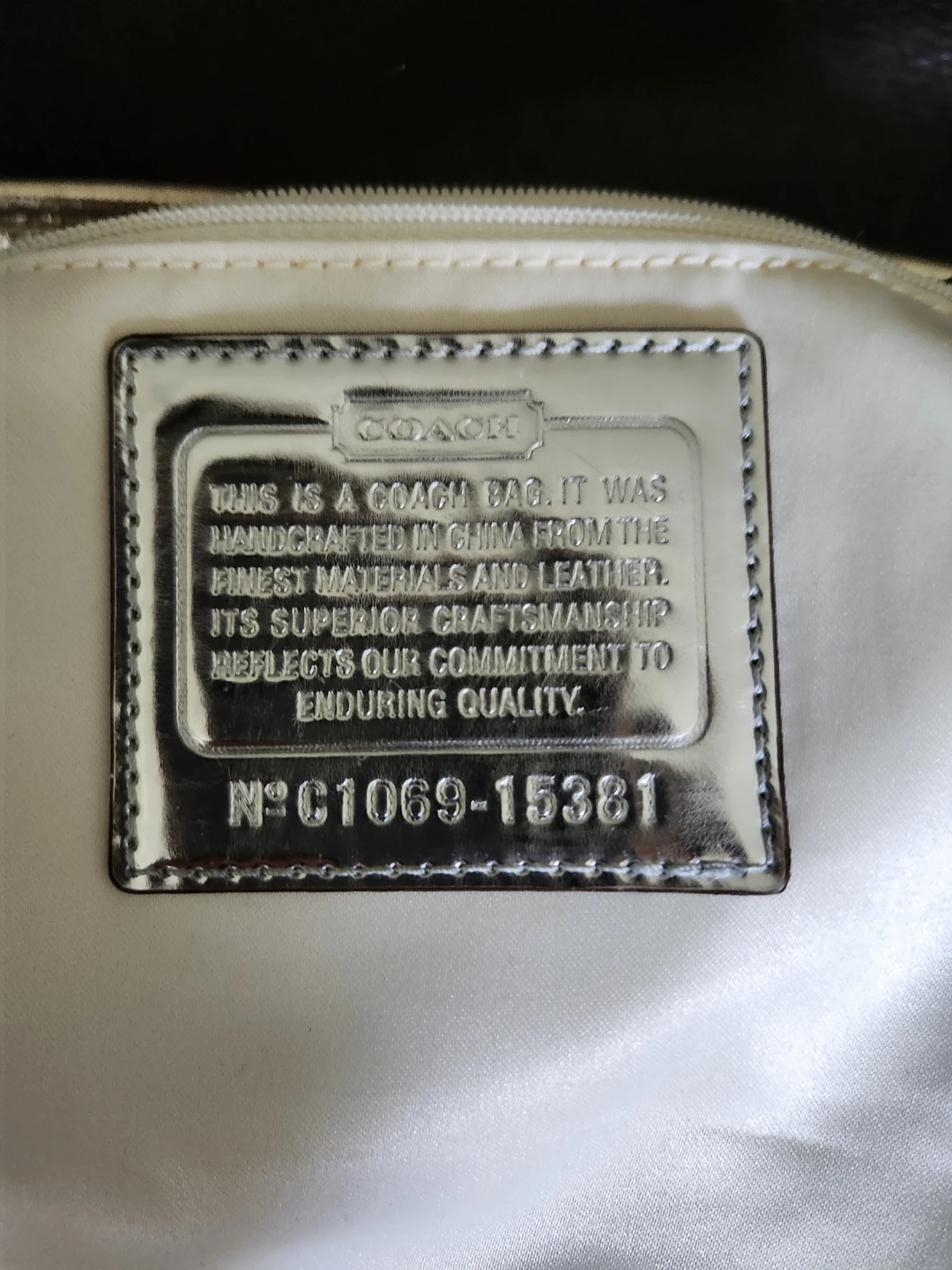 Breathtaking Rare Coach Gold Sequin  Bag Purse - photo 4