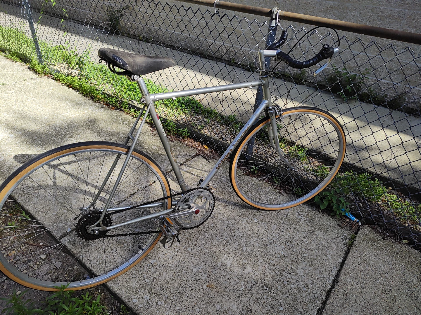 Silver Nishiki single speed road bike w/ new tires - photo 3