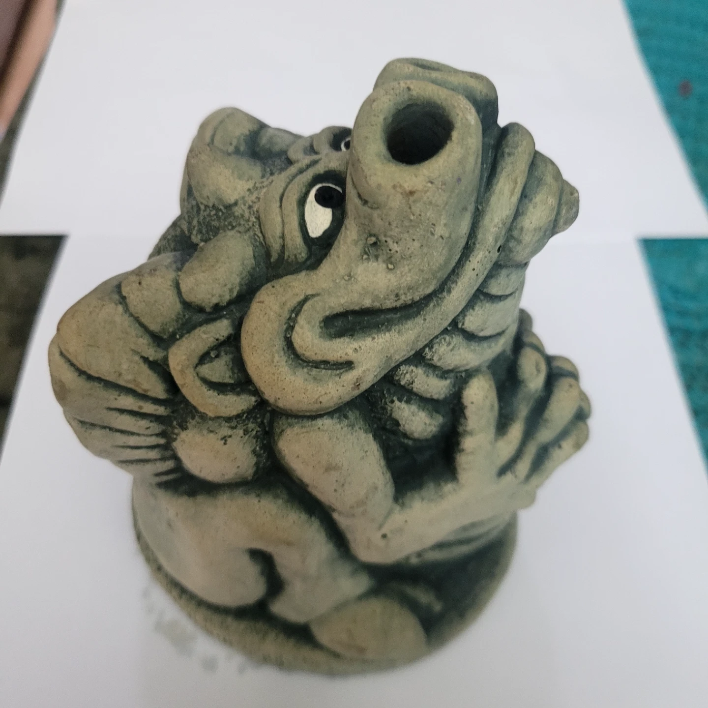 Whimisical Smoking Dragon Insence burner - David Gray 1997