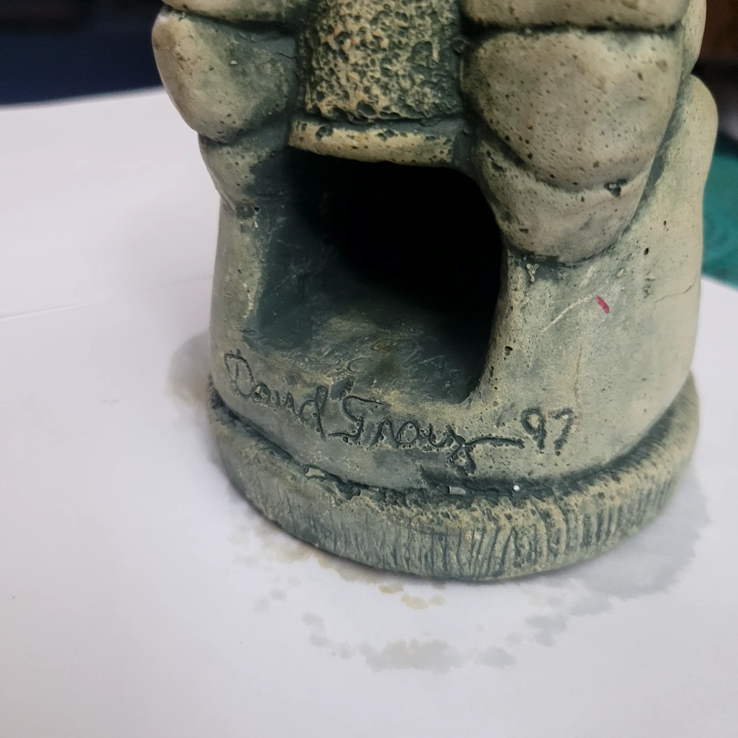 Whimisical Smoking Dragon Insence burner - David Gray 1997 - photo 3