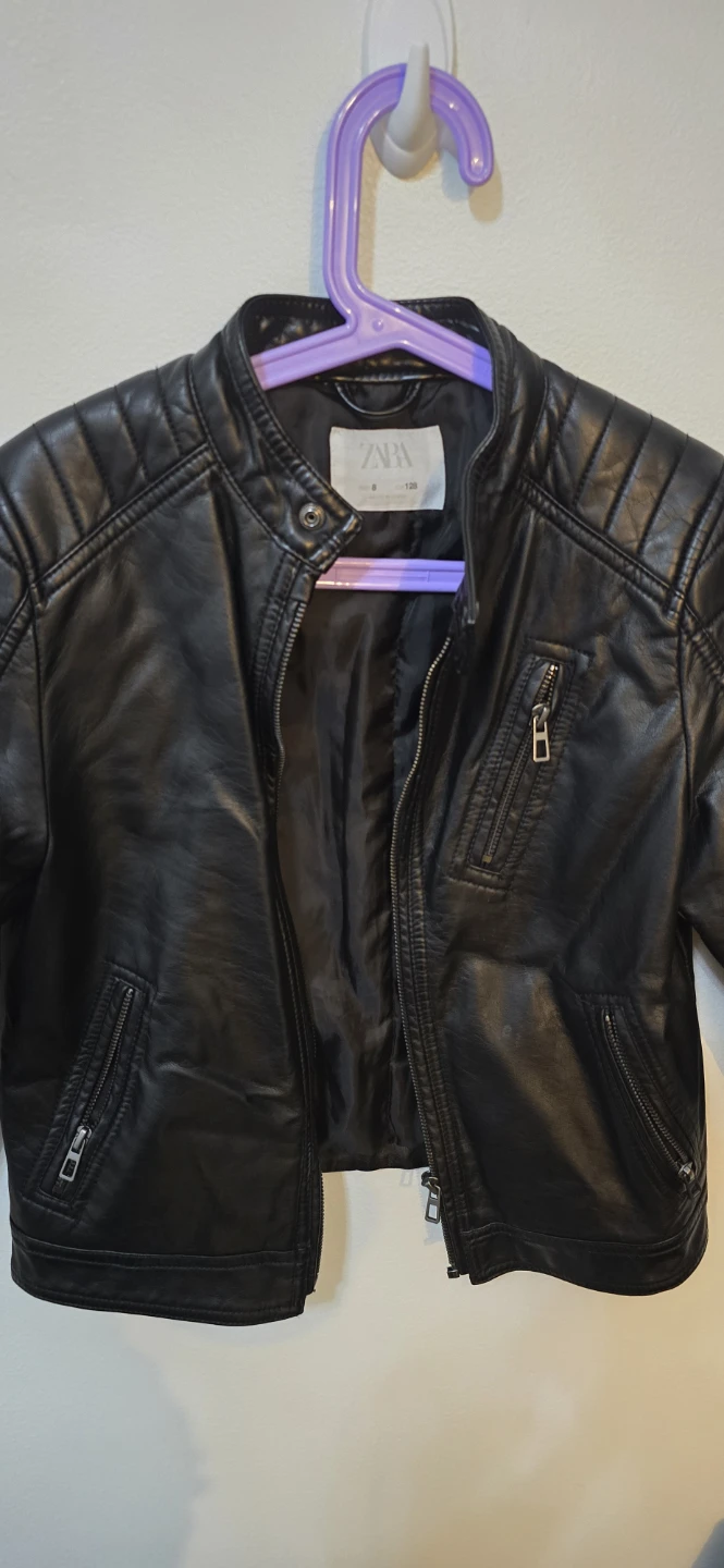 ZARA Faux Leather Moto Jacket