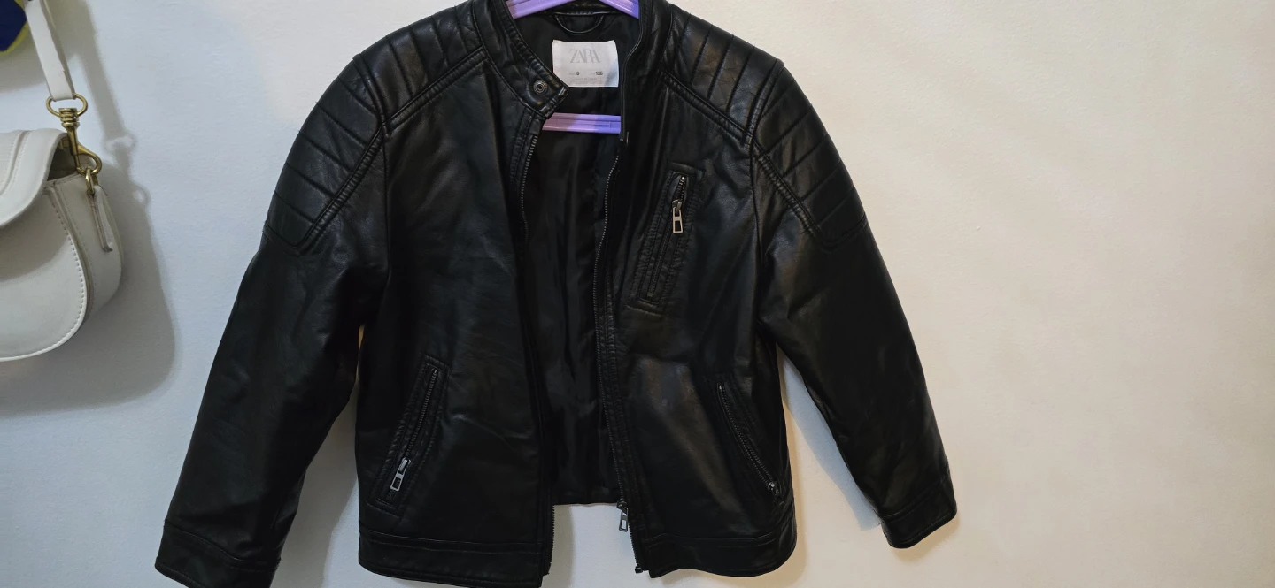 ZARA Faux Leather Moto Jacket - photo 2