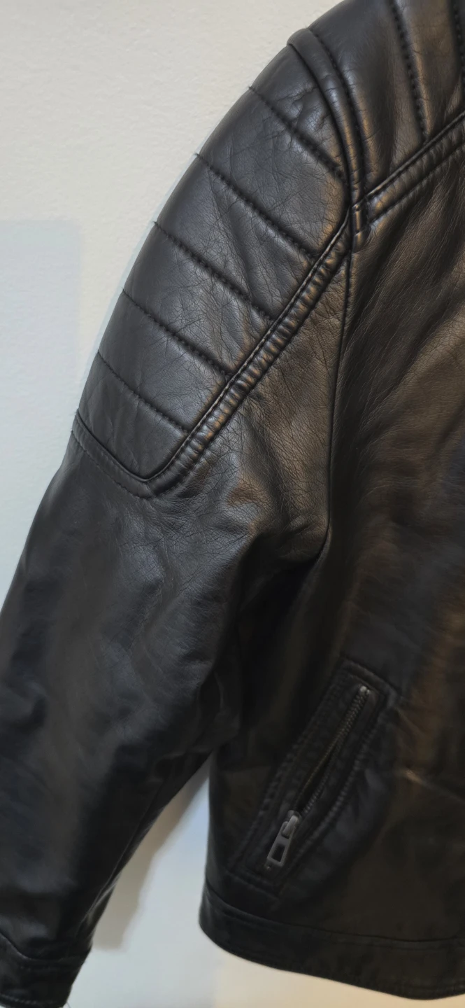 ZARA Faux Leather Moto Jacket - photo 4