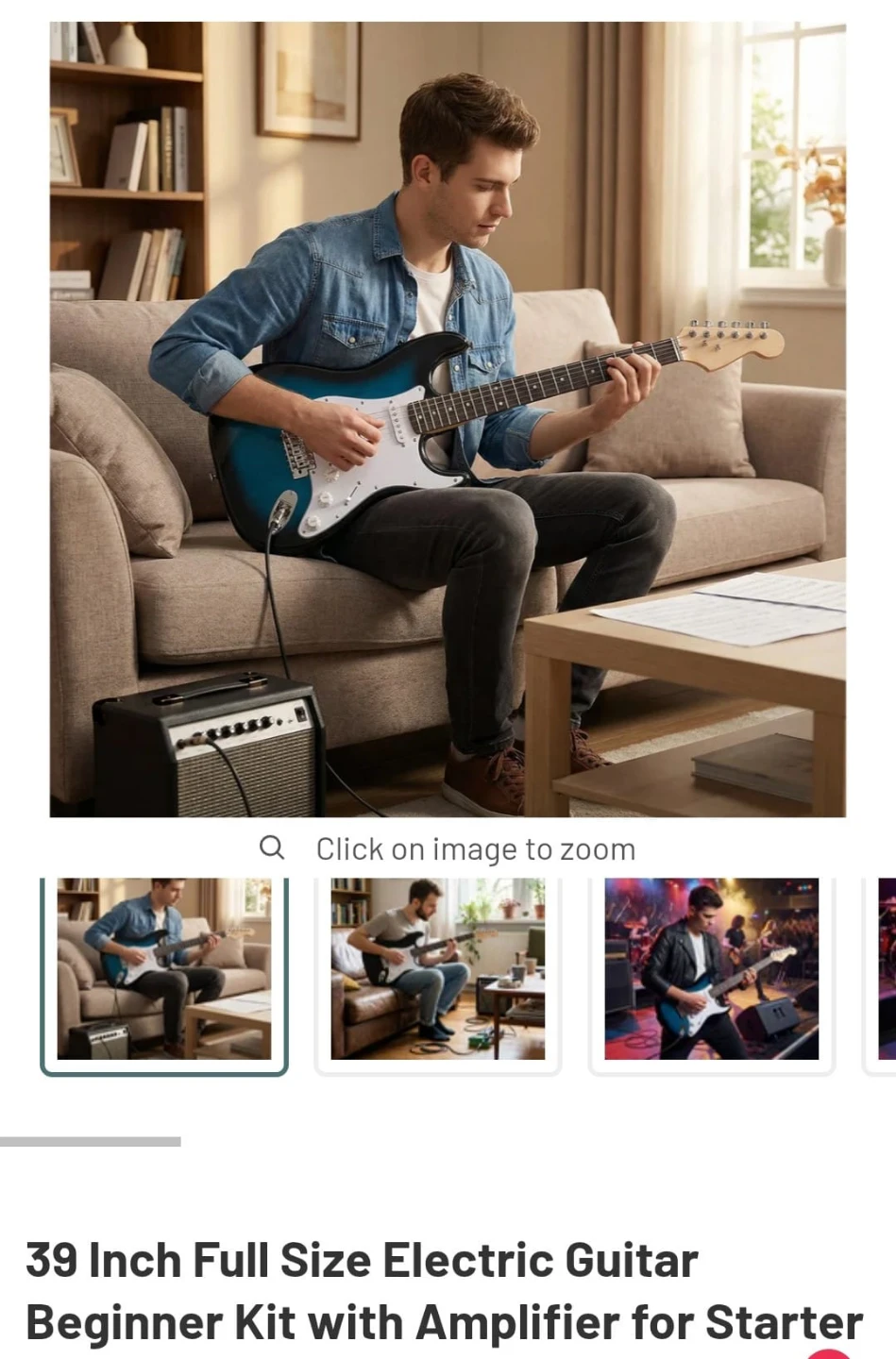 39 Inch Full Size Electric Guitar Beginner Kit - photo 4