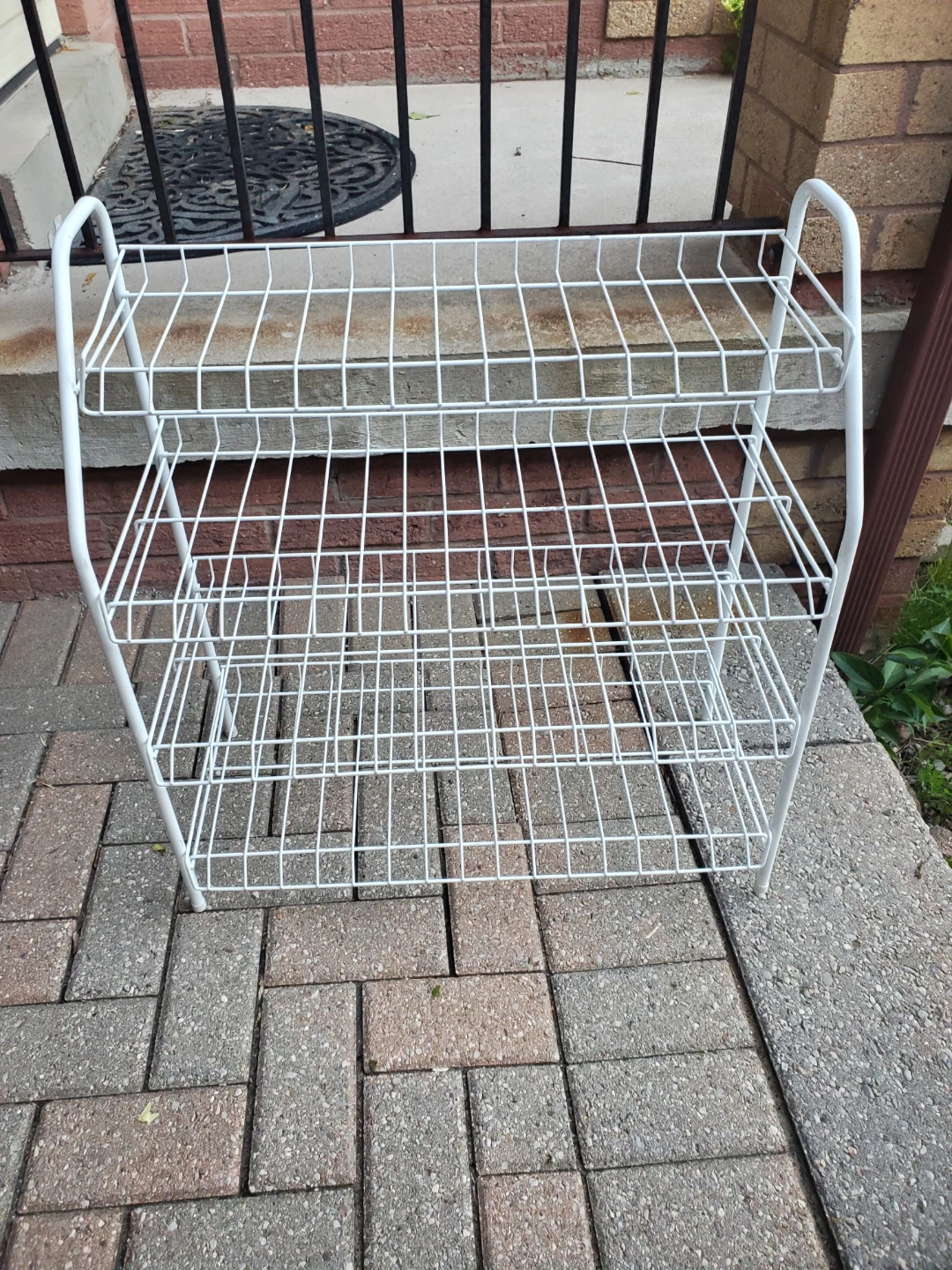 White 3-Tier Wire Shelf Rack