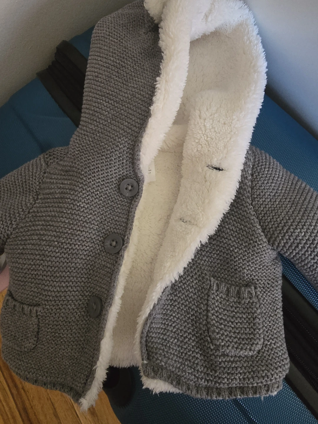 Carter's Baby Sherpa Lined Knit Hoodie