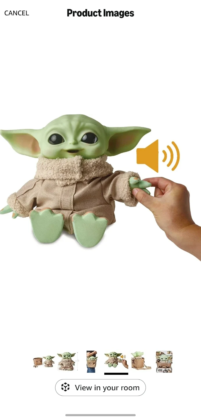 Star Wars Grogu (Baby Yoda) Voice Plush with Carrier and sound - photo 3