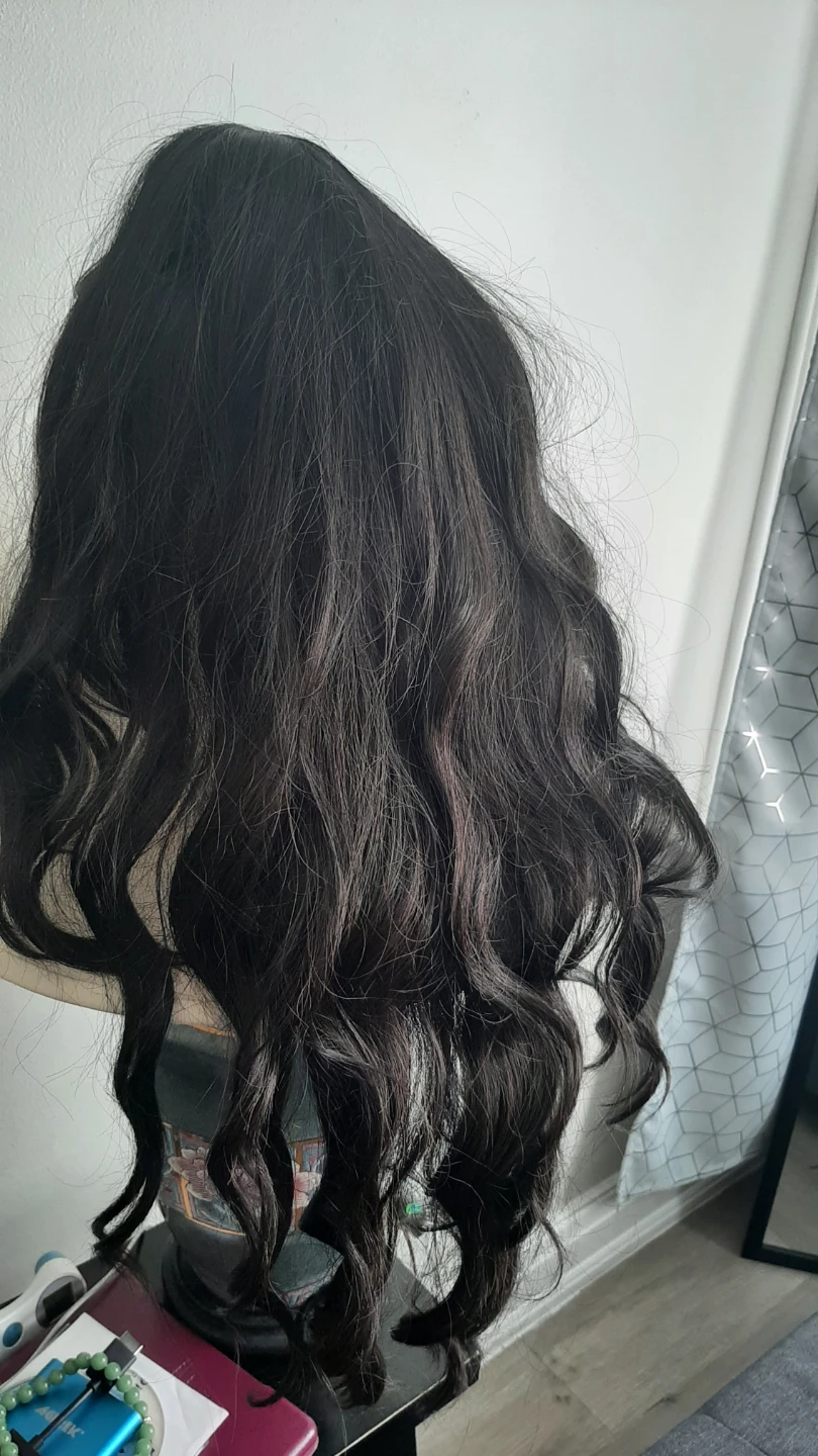 Dark Brown Wavy Wig
