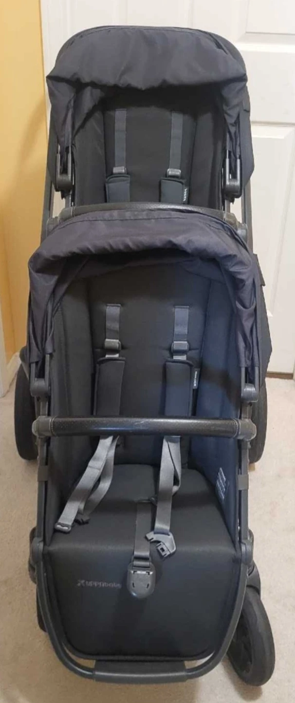 V2 UPPABABY VISTA  Double Stroller - Black