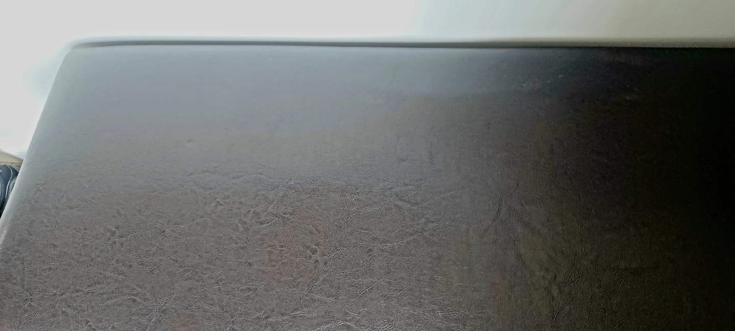 Dark Brown Faux Leather Bench - photo 3