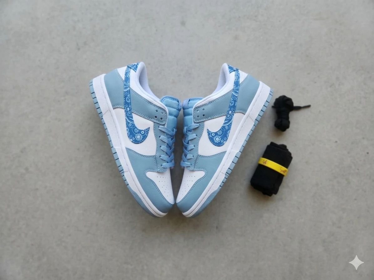 Nike Dunk Low "UNC Blue" Bandana (US 10) - photo 3