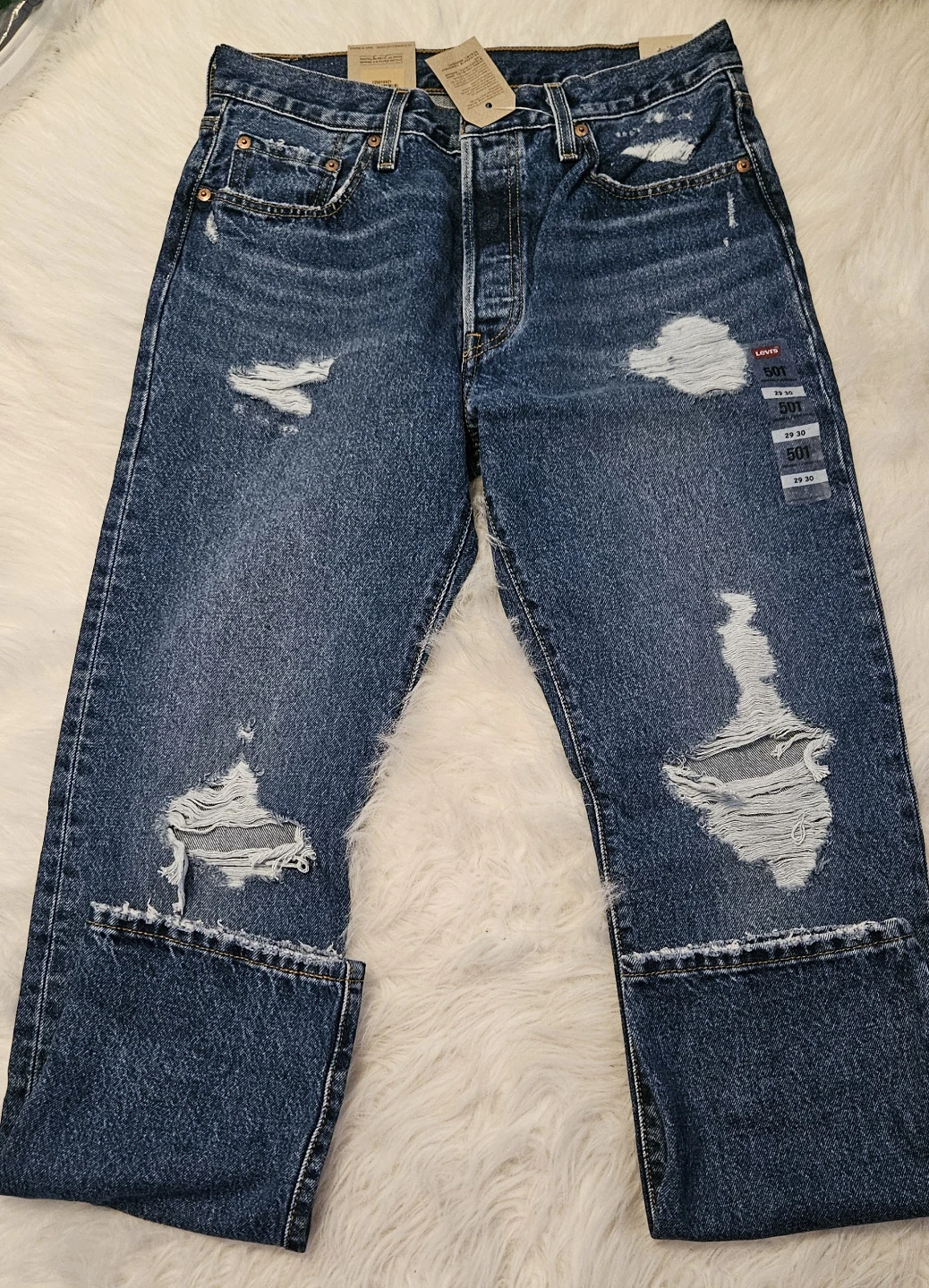 Women's Levi's 501 Original Distressed Jeans 29x30