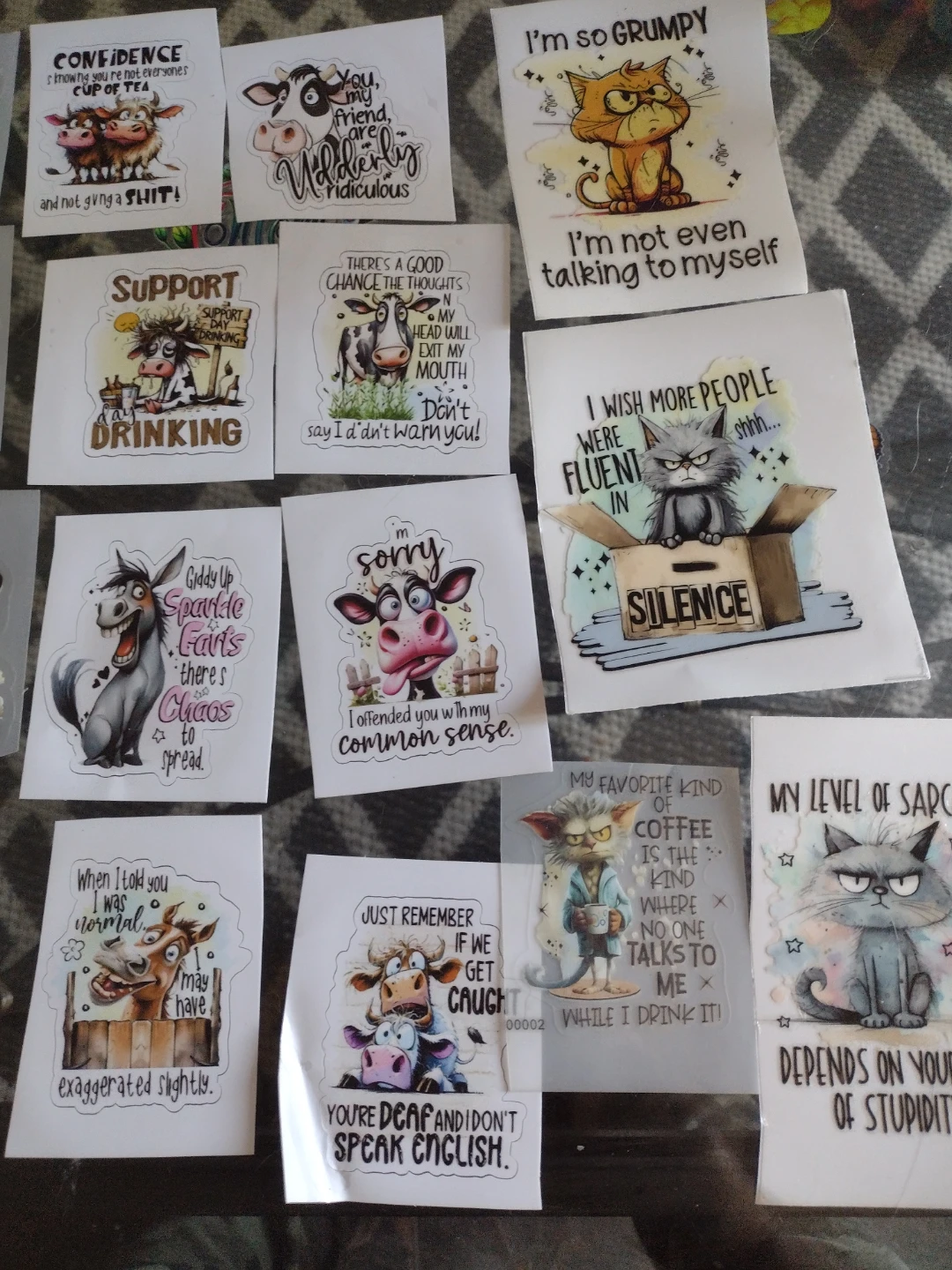Assorted Funny Graphic Decals - photo 2