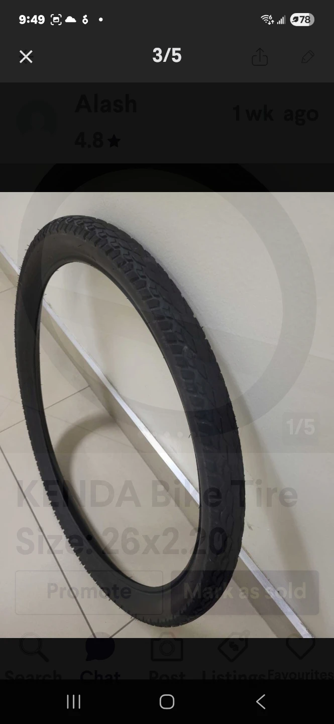 Bike Tire  KENDA, Size: 26x2.20  56-559
