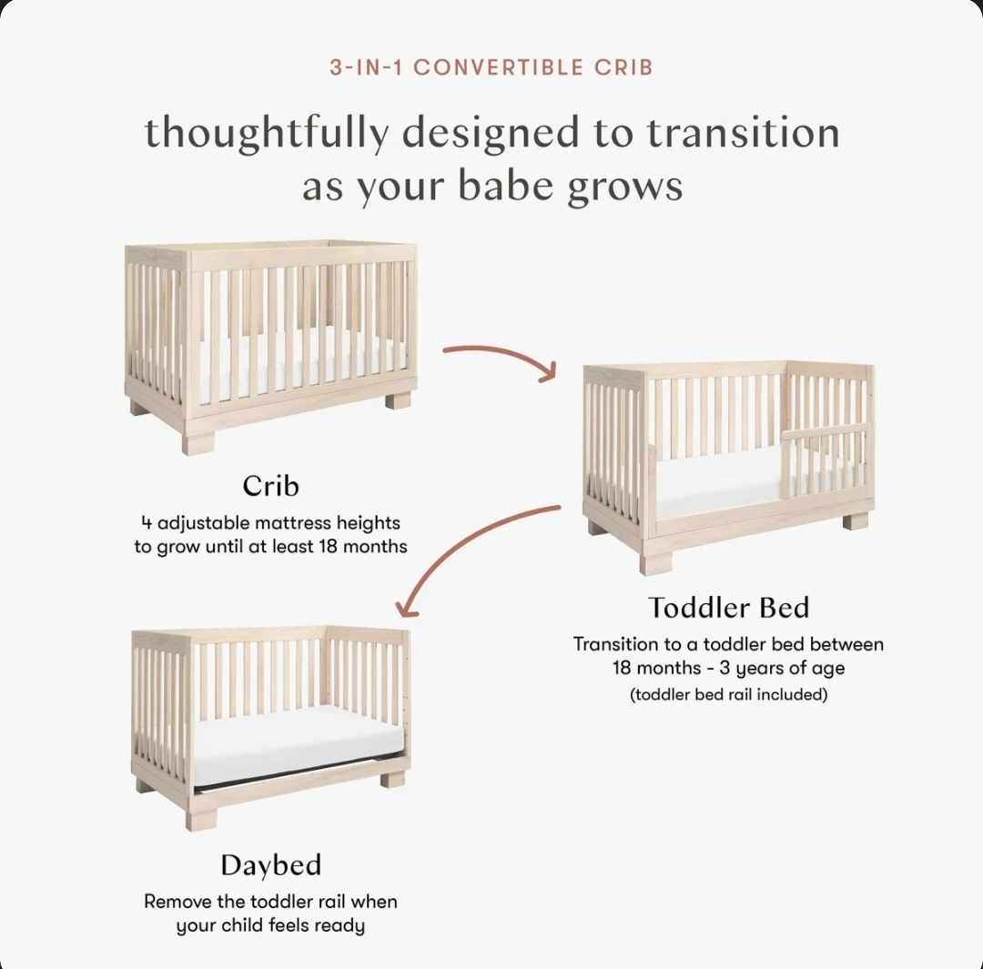 $75 (3-in-1 Baby Leto Convertible Crib) - photo 4