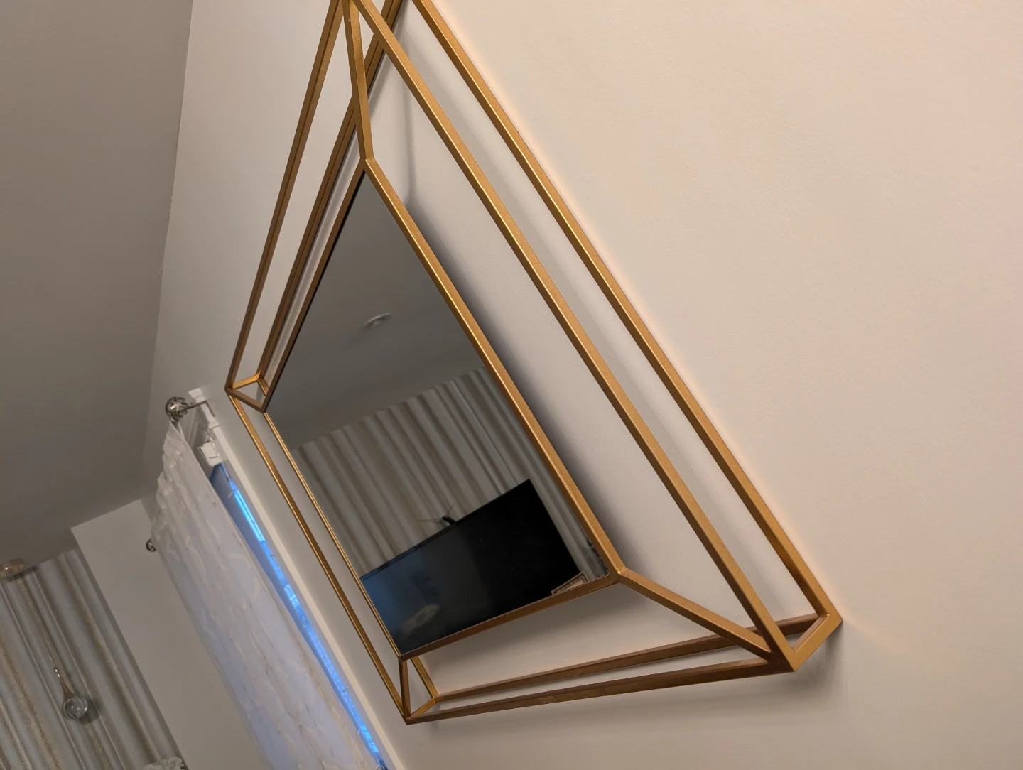 Gold Geometric Wall Mirror - photo 3