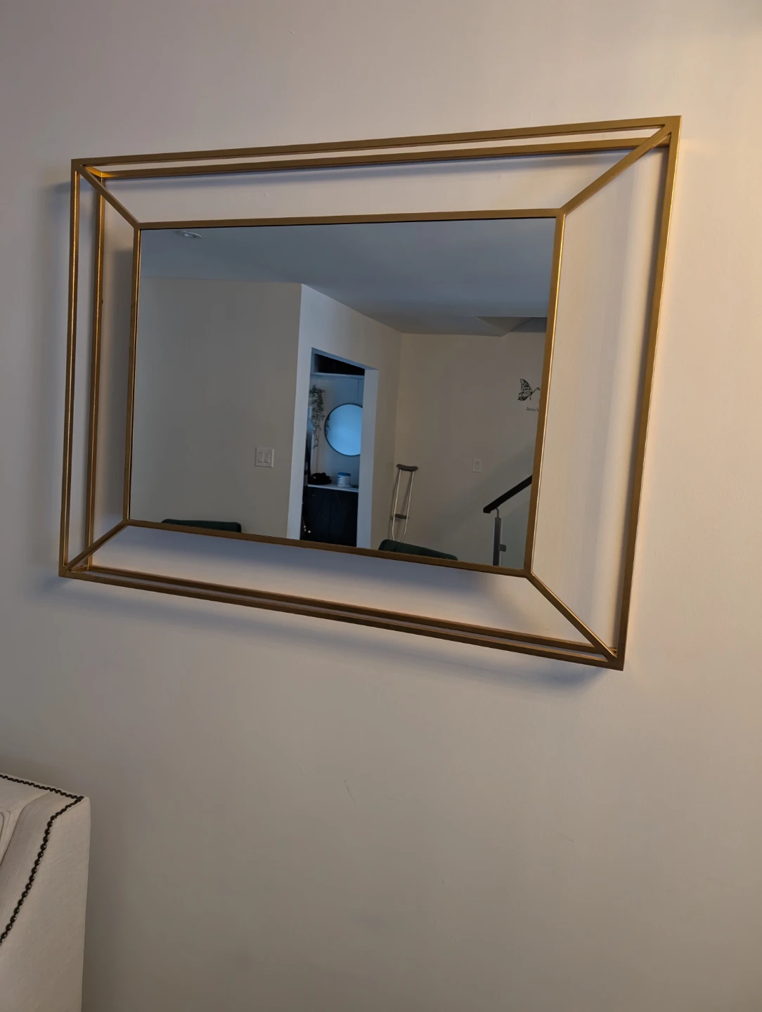 Gold Geometric Wall Mirror - photo 4