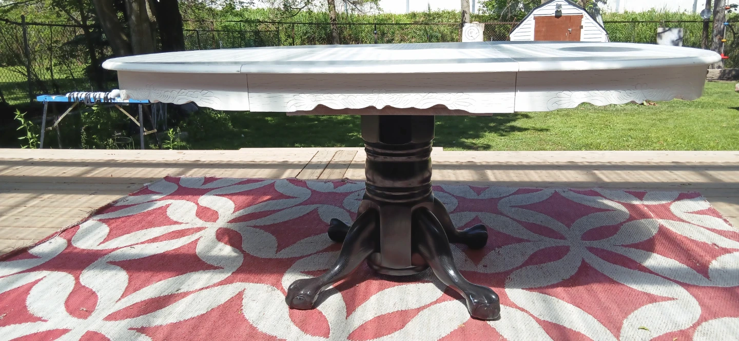 White Pedestal Dining Table