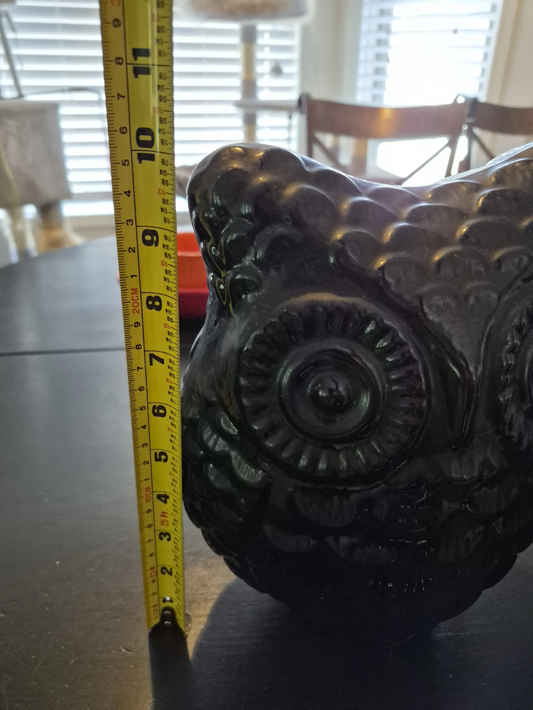 Set of 2 Black Ceramic Owl Figurines - photo 2
