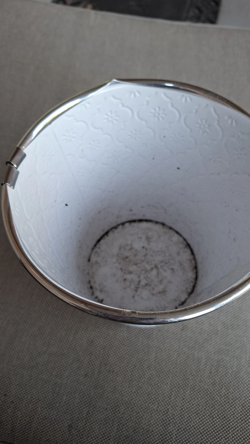 White Embossed Tin Container - photo 2