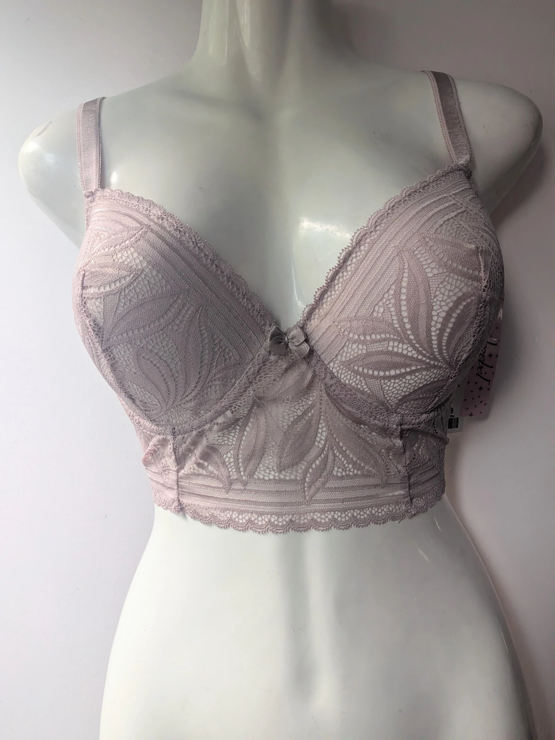 Teski Pink Mauve Lace Bra 38D new w tag