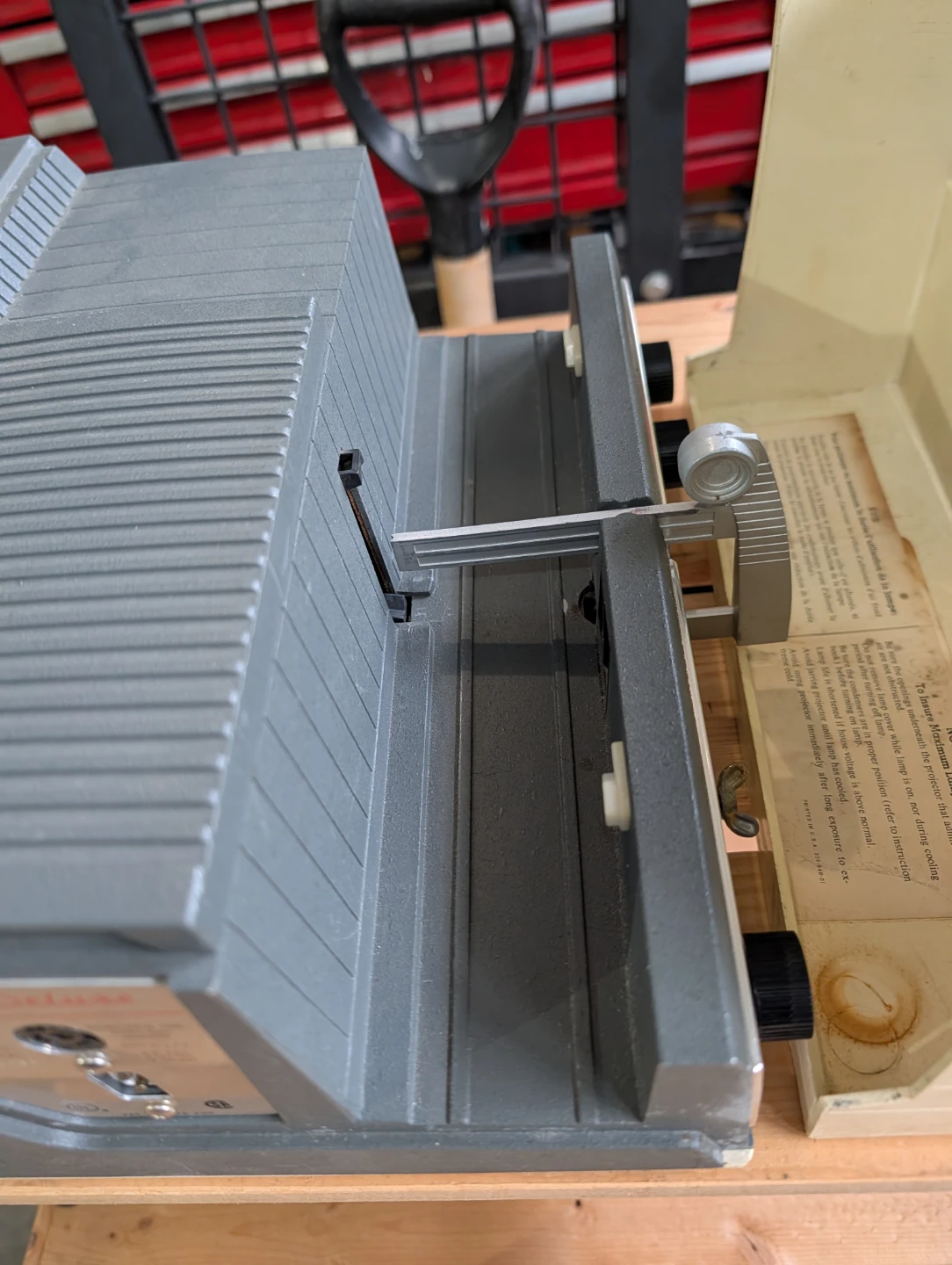 Antique slide projector