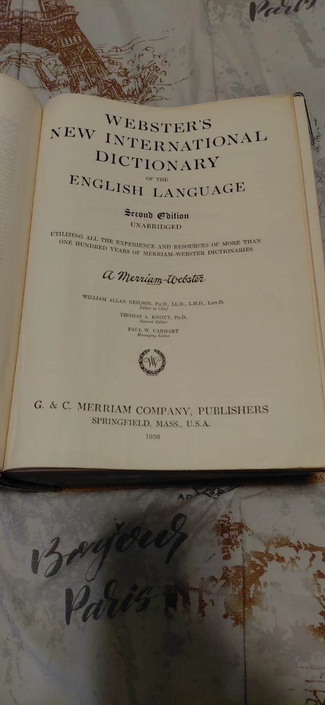 Webster's New International Dictionary Second Edition Unabridged - photo 2