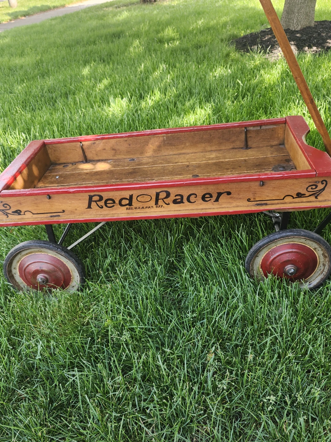 Antique Red Racer Wagon