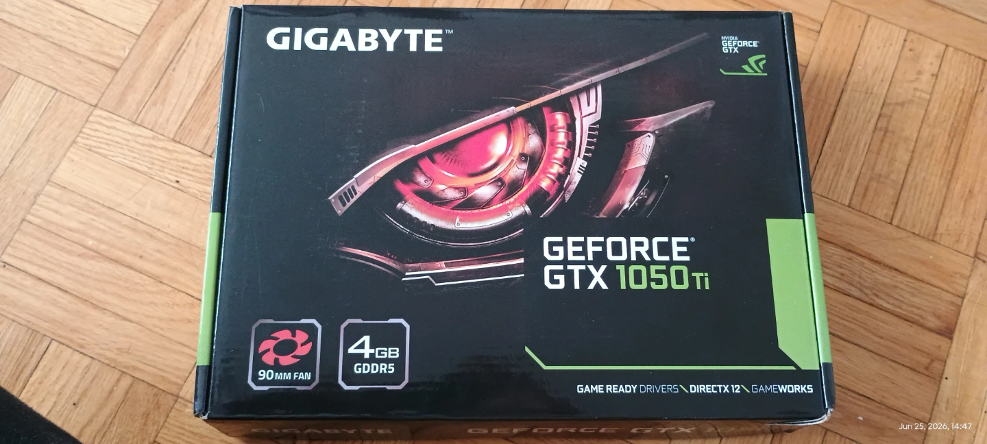 Selling a gigabyte 1050 ti 4gb