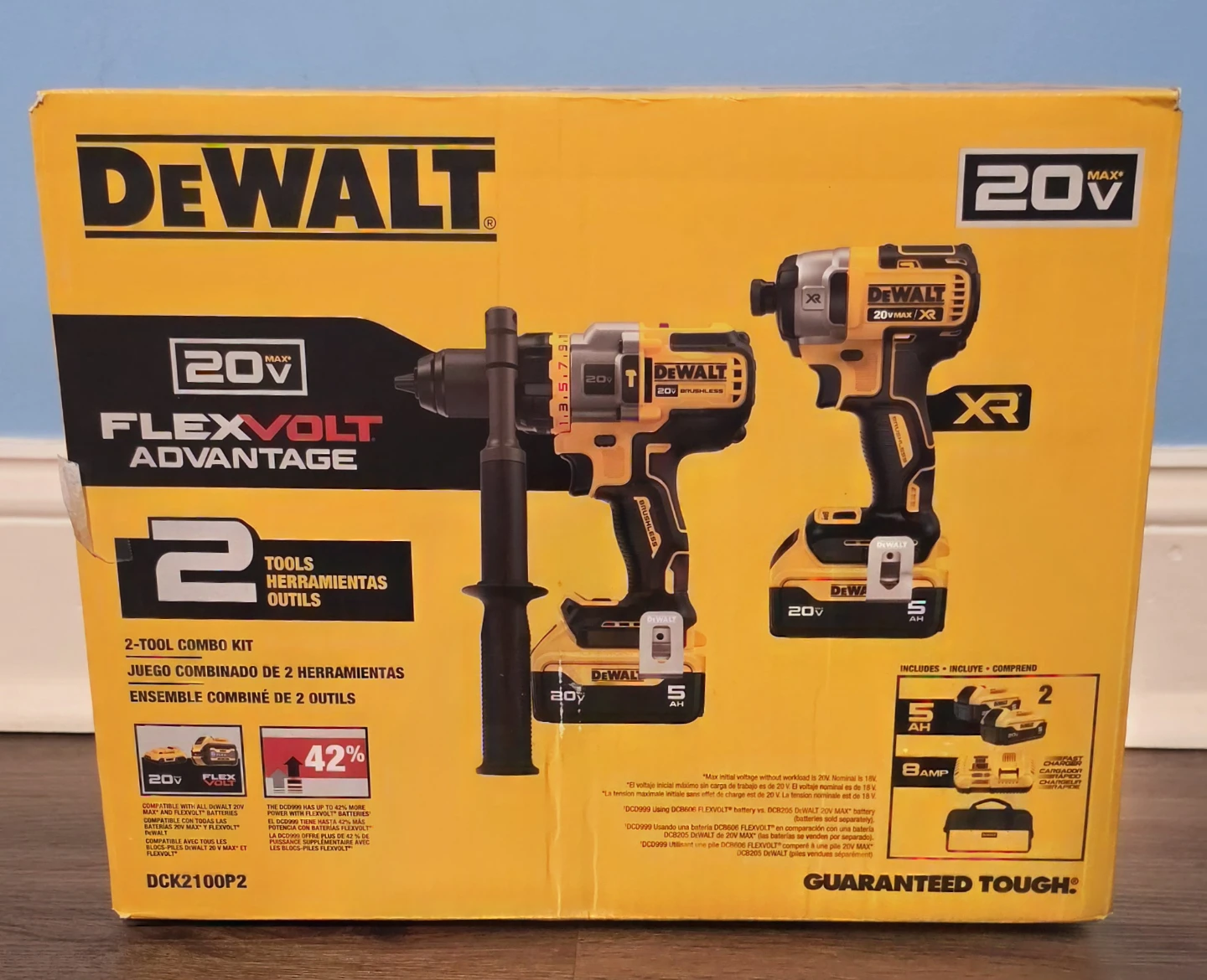DEWALT 20V MAX XR 2-Tool Combo Kit DCK2100P2