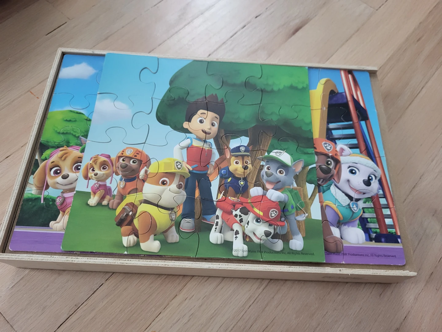 ⚽ Paw Patrol Wooden Puzzle Set of 7 - photo 3
