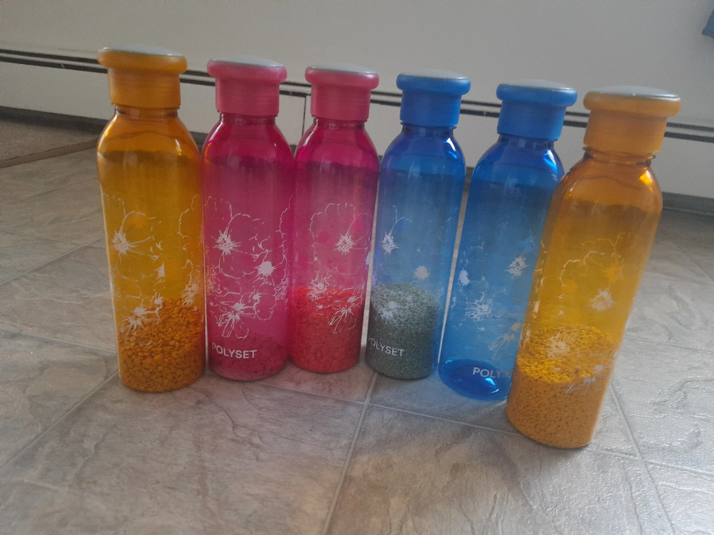 Poly Set Storage Bottles - Set of 6