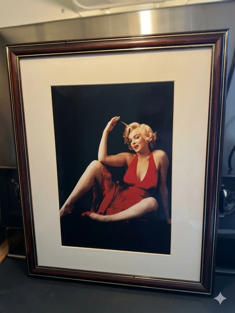 Framed Marilyn Monroe Photo