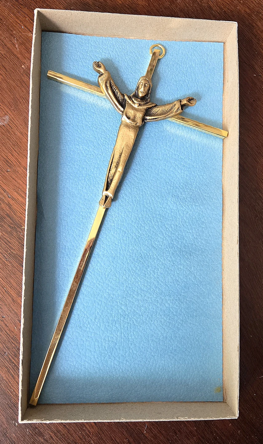 Vintage Brass  Crucifix Set - photo 3