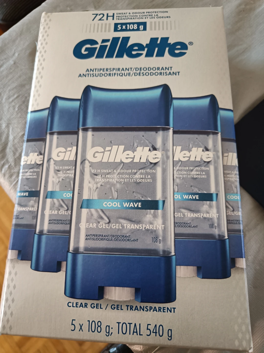 Gillette Cool Wave Clear Gel Antiperspirant/Deodorant 108g