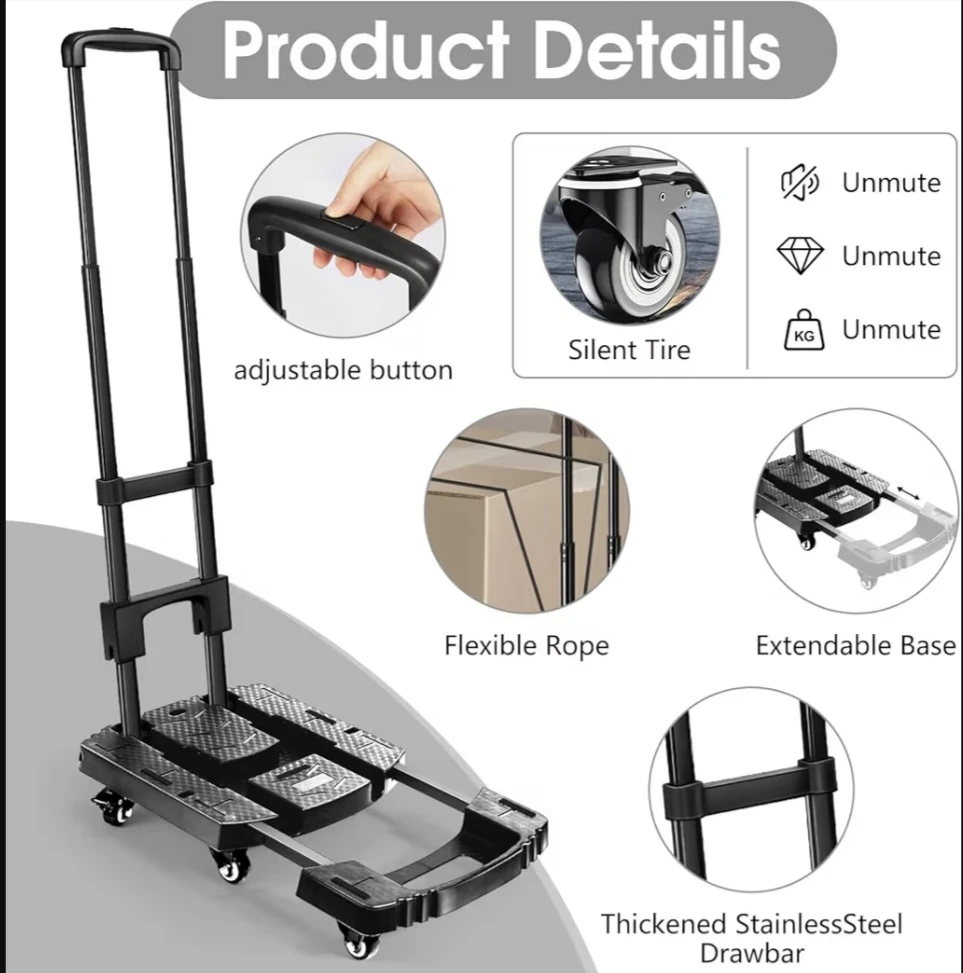 Voipvll Folding Hand Truck Dolly - photo 3