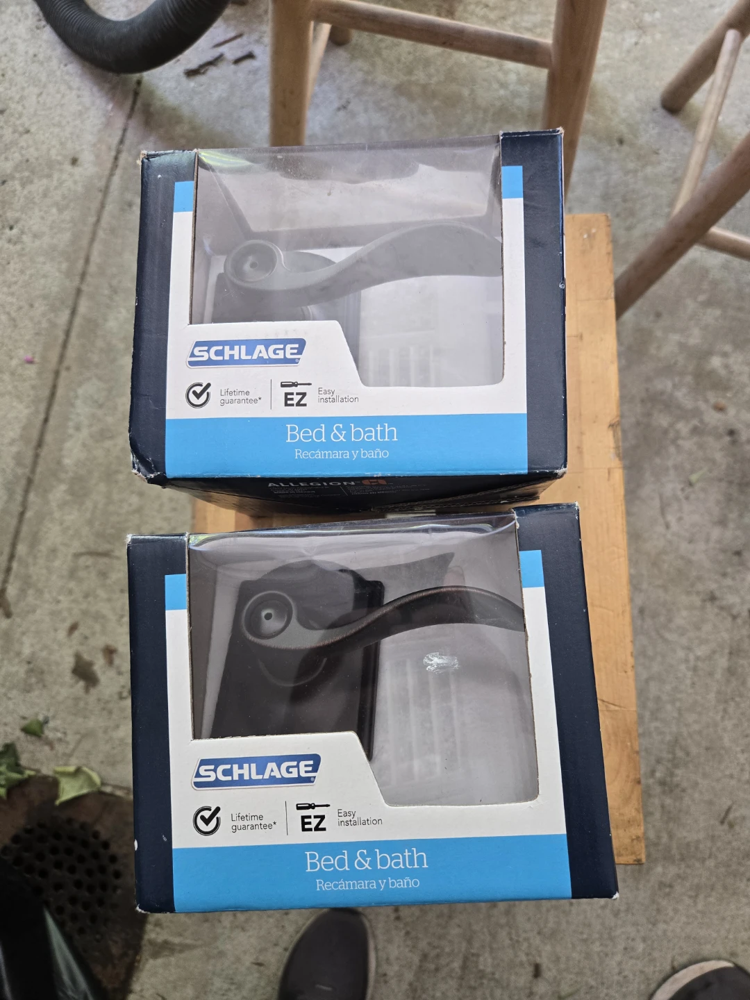 Schlage Bed & Bath Door Lever Lock (2 Pack)
