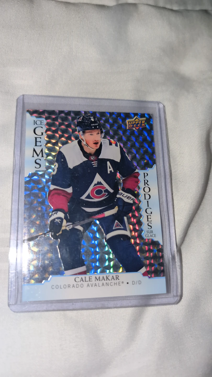 Cale Makar Ice Gems Upper Deck Hockey Card