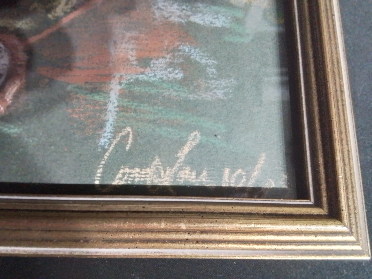 Framed Pastel Portrait of a Woman - photo 4
