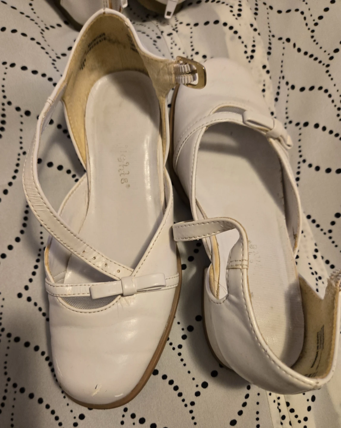 White Mary Jane Shoes Size 5.5 - photo 2