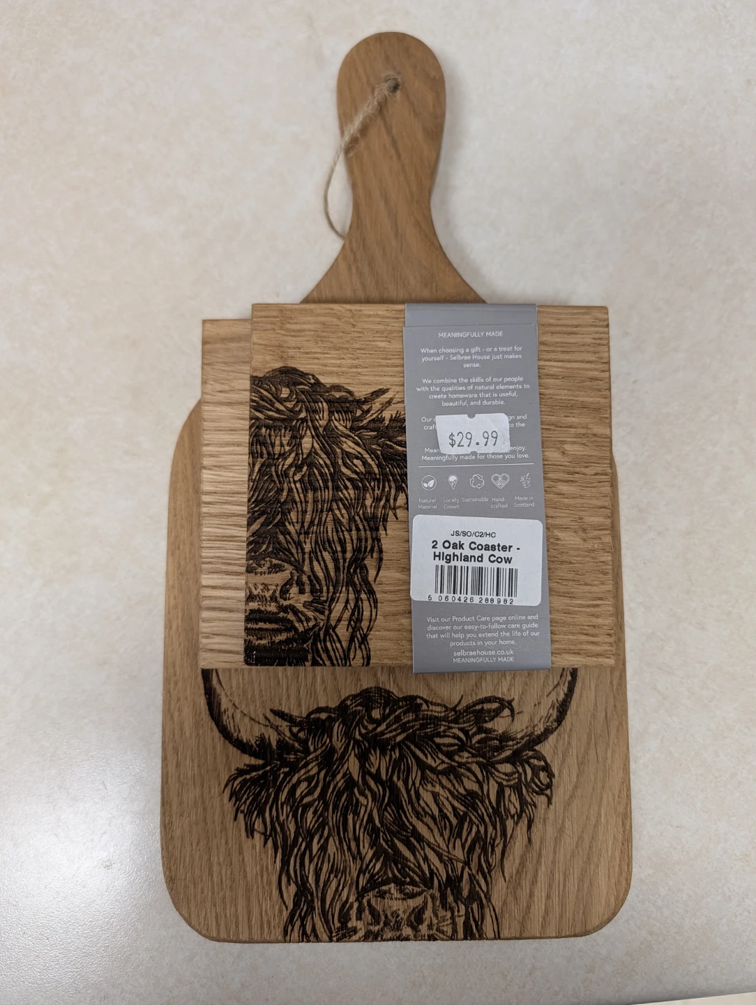 Serving Paddle + coasters